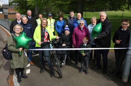 Opening ceremony for the Brancumhall new path